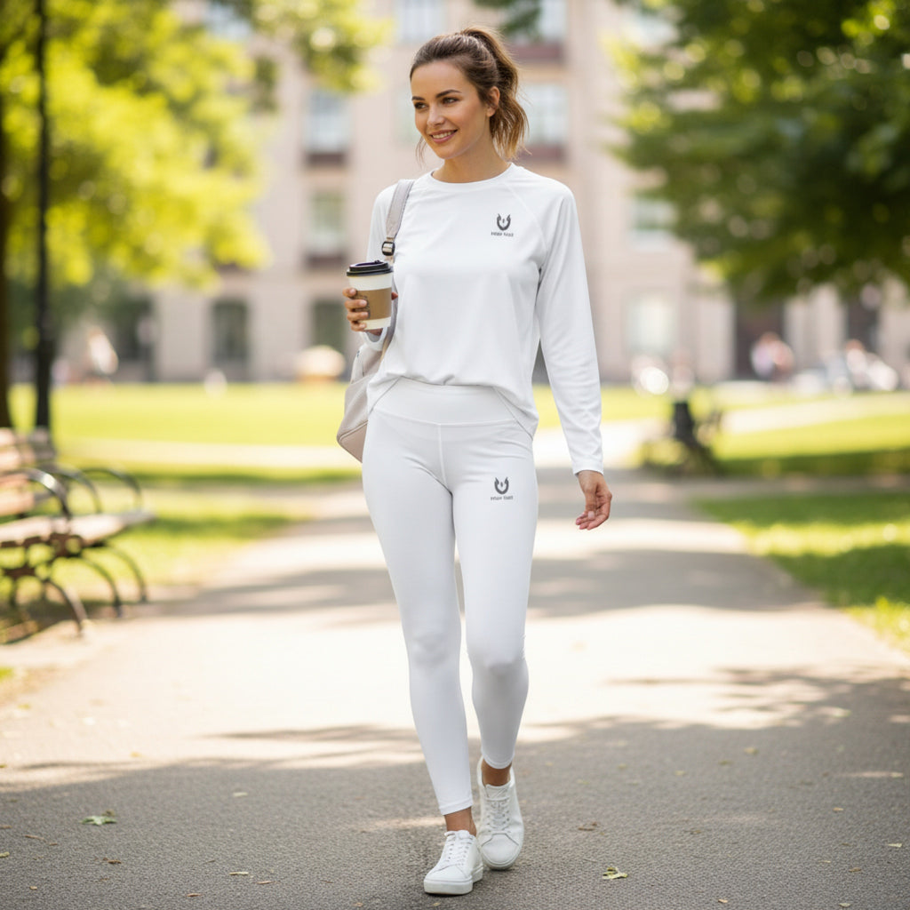 High-waisted leggings