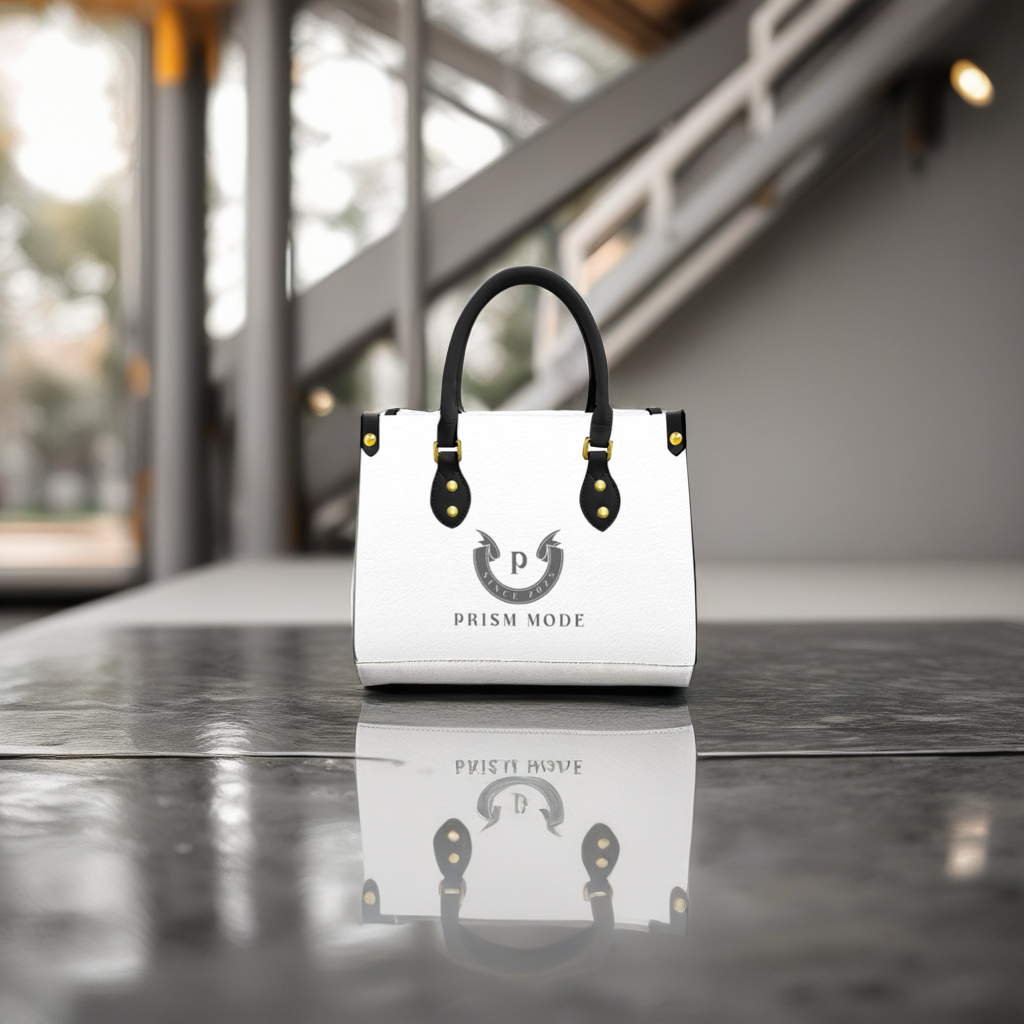 Women's Tote Bag With Black Handle